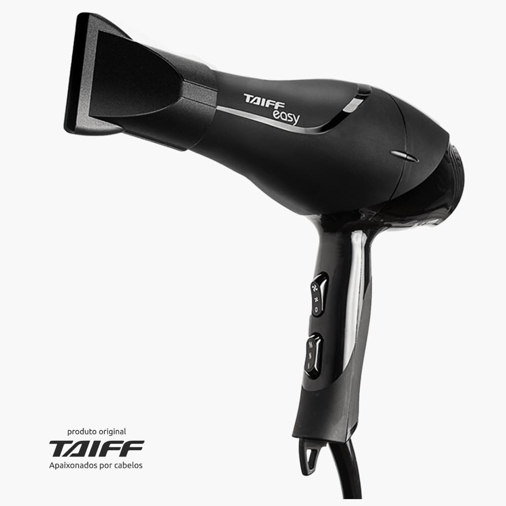 Secador de Cabelo Taiff Easy 1700W Motor AC Profissional Compacto com Bico Direcionador