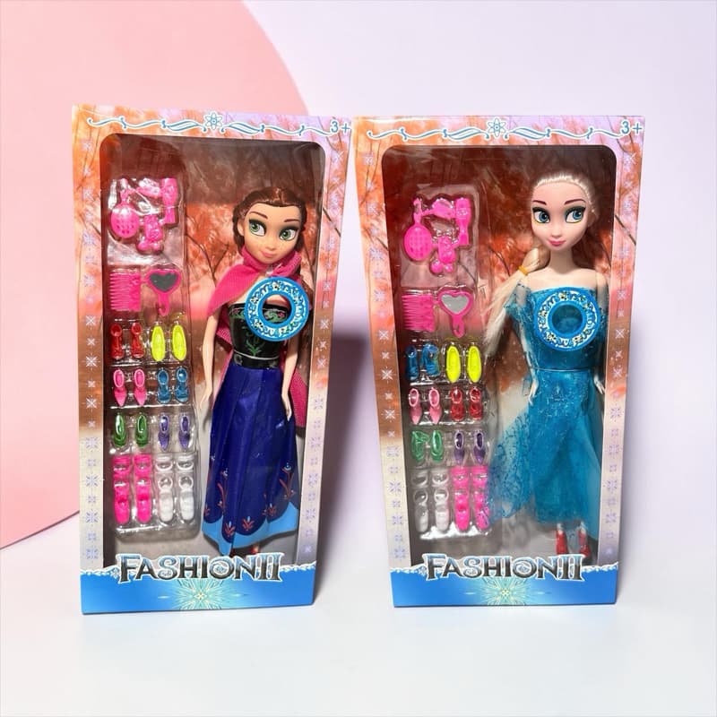 ✨ Boneca Musical Personagens Articuladas 30cm + Acessórios ❄️👑