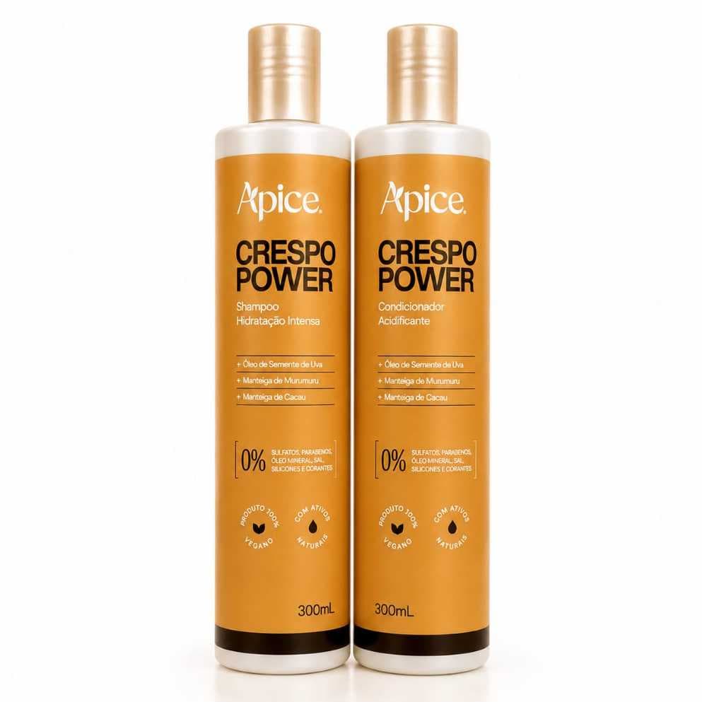 Kit Apse Crespo Power Shampoo Hidratante + Condicionador Acidificante - 300ml