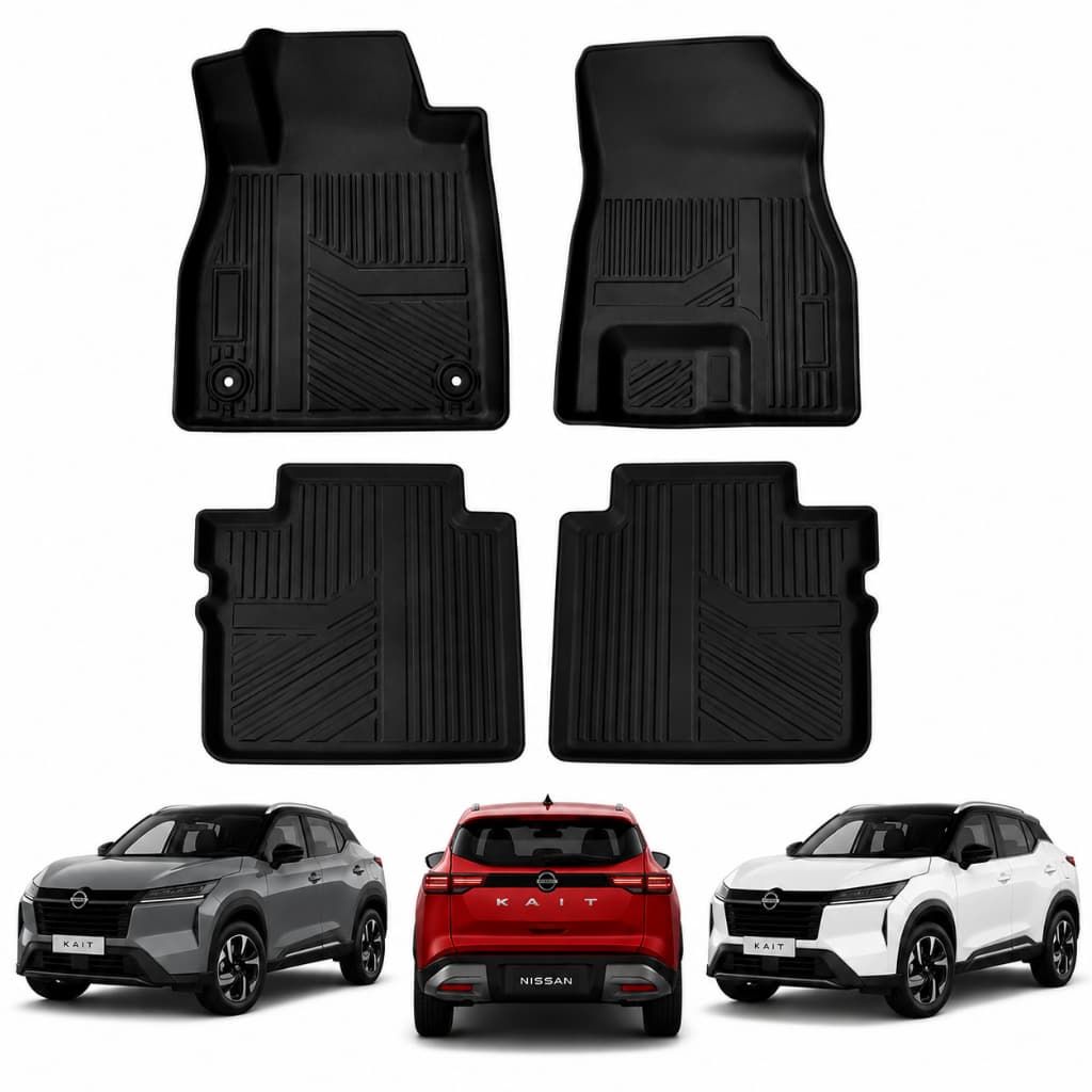 Tapete Bandeja Automotivo Nissan KAIT Lançamento - Impermeável Bordas Altas ORIGINAL ProtetCar