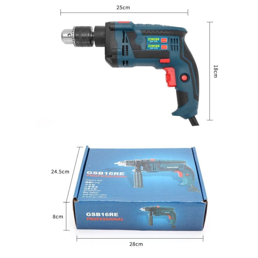 Furadeira E Parafusadeira De Impacto aplicar  980W Muito Potente Furadeira Industrial Impacto