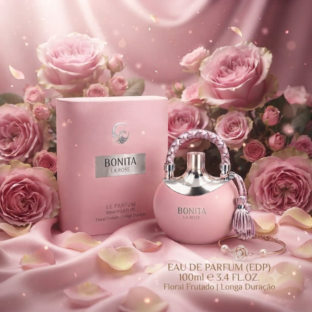 Bonita La Rose 100ml EDP Perfume Feminino | Fragrância Floral Premium, Perfume Importado, Alta Fixação