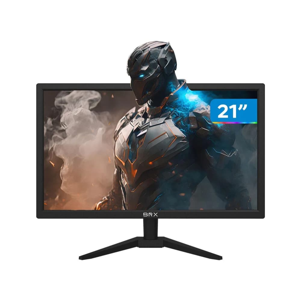 Monitor Gamer BRX, Tela 21", LED, 60Hz, HDMI, VGA, Widescreen - MBRX21BK