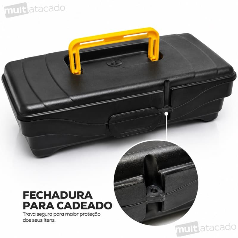 Caixa de Ferramentas Profissional  grande reforçada - Bolsa de Armazenamento Multiuso para Ferramentas