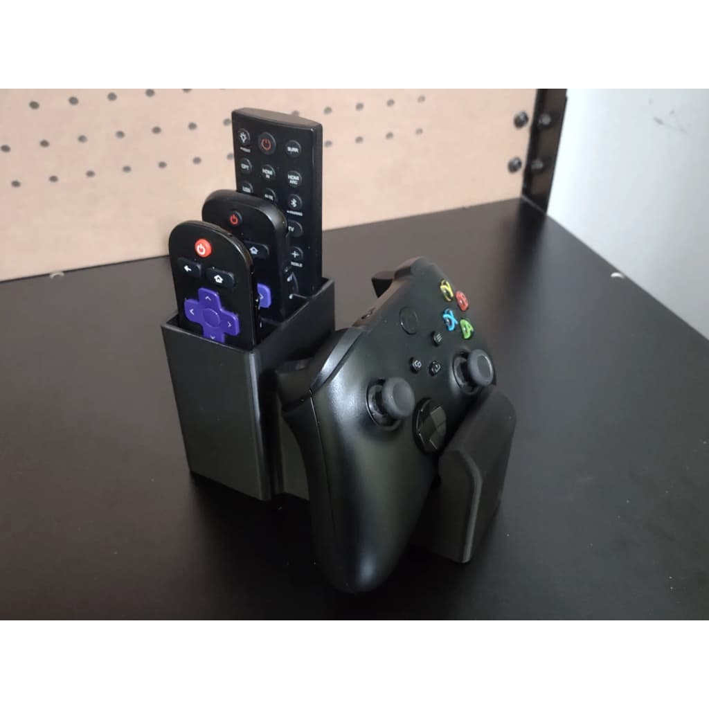 Organizador Suporte para 3 Controles Remotos e Controle de Videogame Mesa Sala TV - Impressão 3D