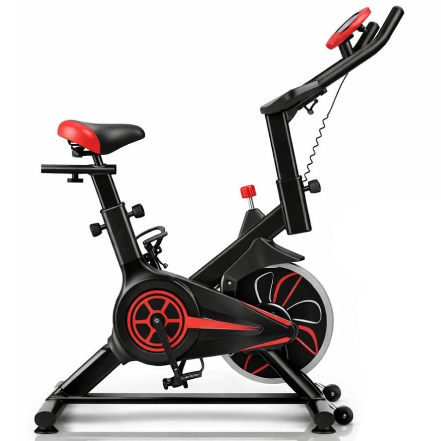 Bicicleta Ergométrica Spinning Silenciosa até 120kg com Monitor Ahead Sports