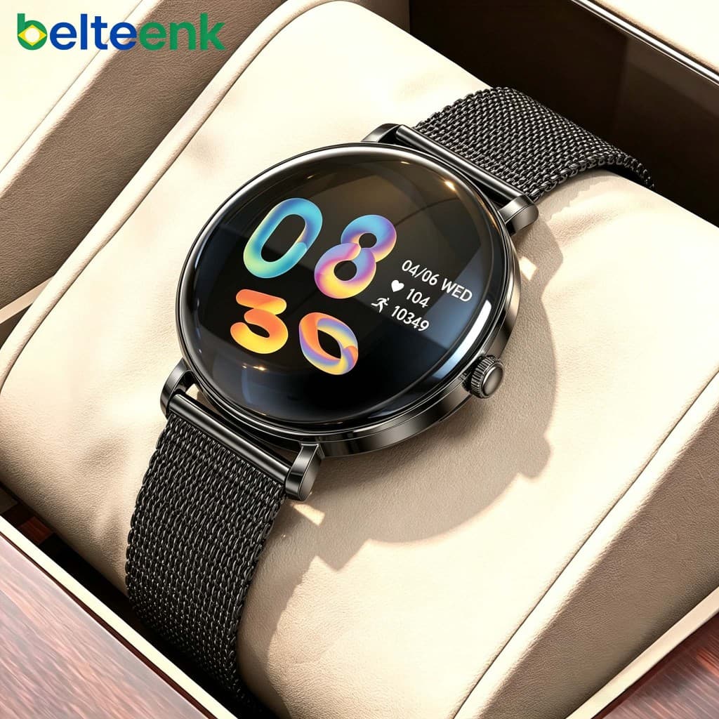 relógio smartwatch Relógio inteligente Belteenk KM85 1.43'' Amoled IP68 à prova d'água Modo multi-esporte Monitoramento