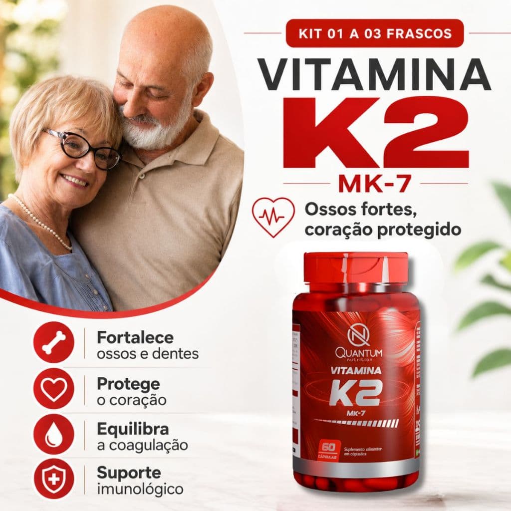 Vitamina k2 60 capsulas Suplemento Alimentar Quantum Nutrition