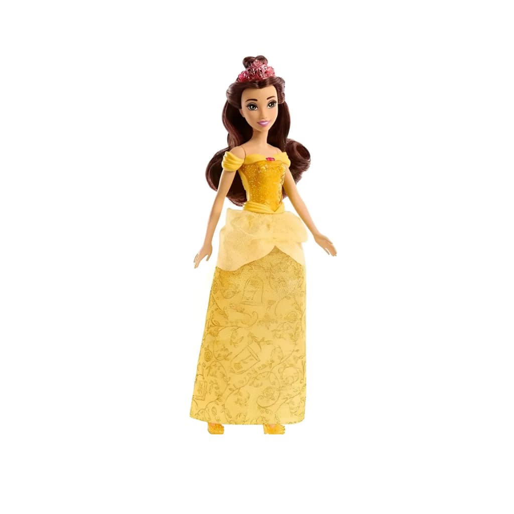 Boneca Princesa Bela Articulada Saia Cintilante Mattel