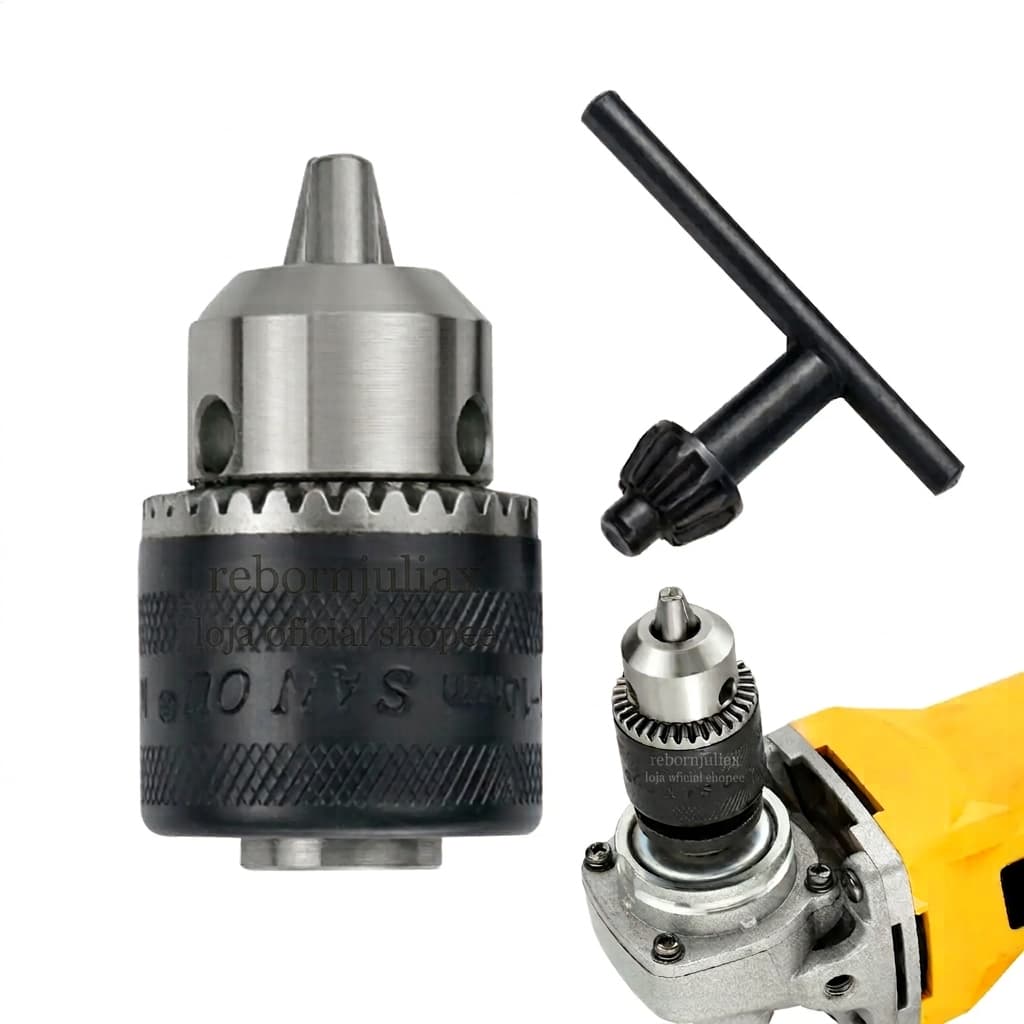 Mandril Adaptado Esmerilhadeira e lixadeira M14 Rosca Fêmea | Chave 1.5-13mm