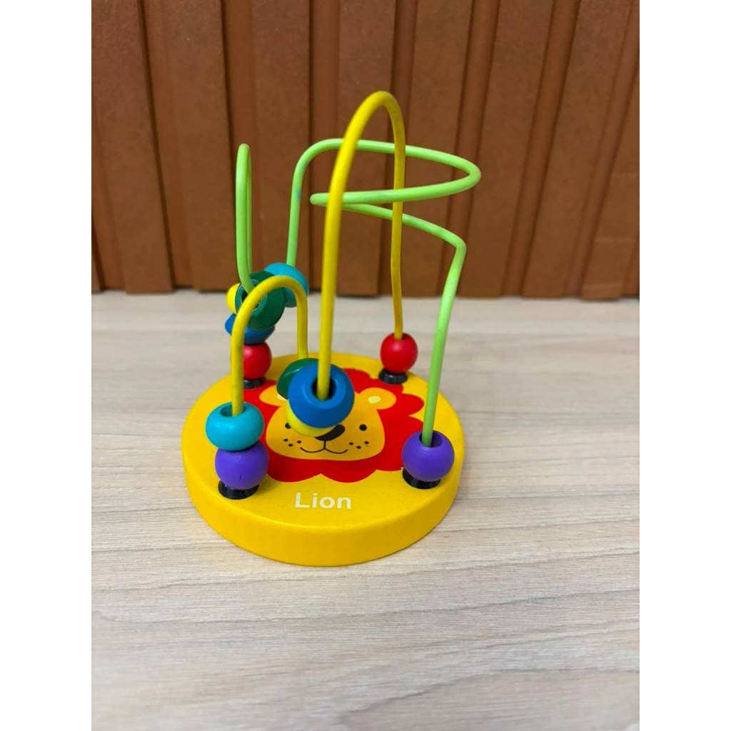 Brinquedo Educativo Aramado Circular Infantil Madeira Educativo Pedagogico Didatico Mini Montessóri
