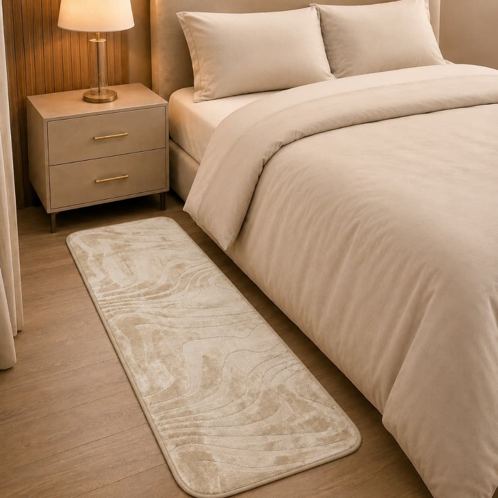 Passadeira Tapete 2,00x0,60 Antiderrapante Macia Para Quarto Sala Corredor Moderna Confortável Decorativa Casa Premium