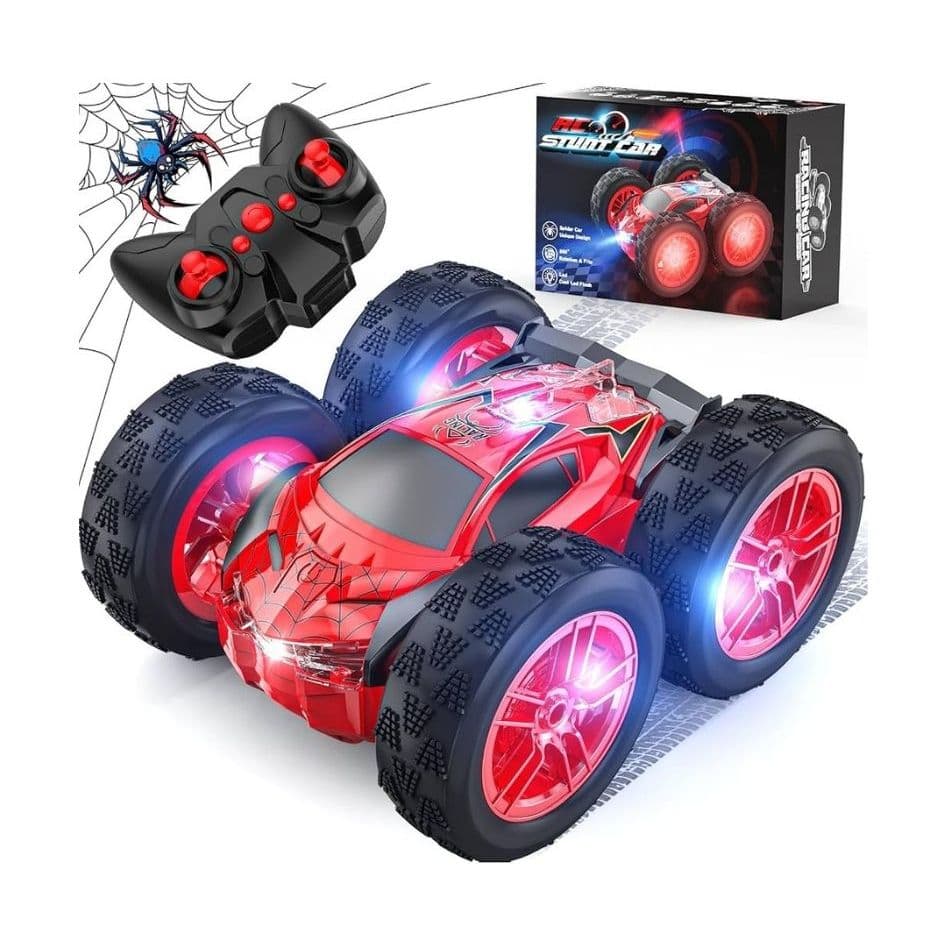 Carrinho Controle Remoto Maluco 360° Led Spider Recarregável
