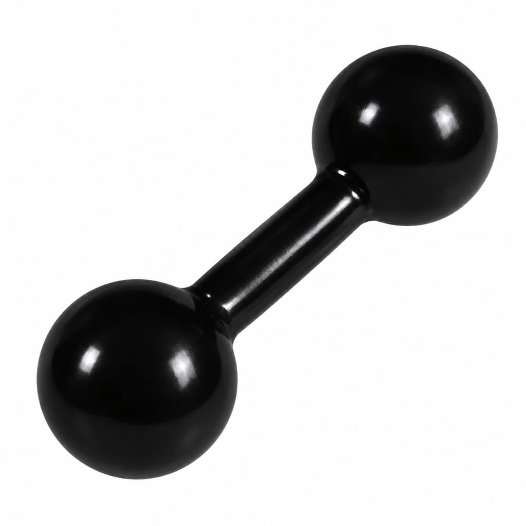 Halter Peso 1kg Bola Emborrachado Musculação Academia Crossfit Casa Fitness Treino Funcional Gym Pro