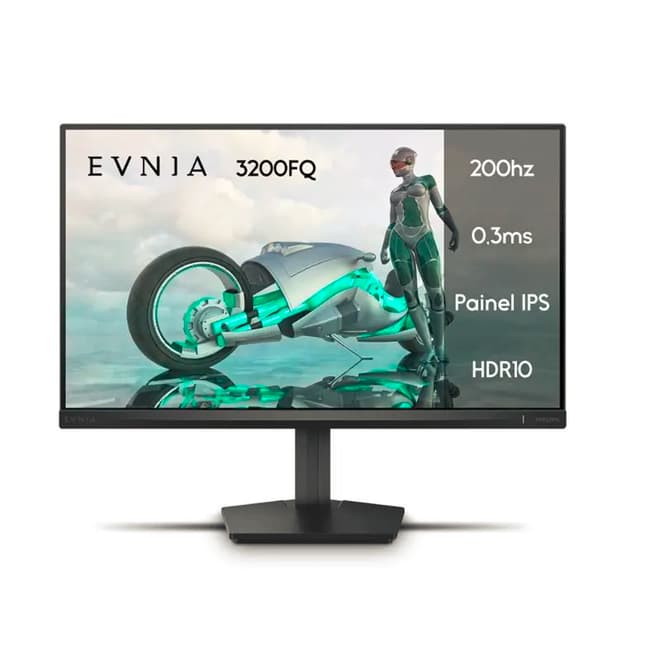 Monitor Gamer Phillips De 23.8 Full Hd Ips Com 200hz Preto