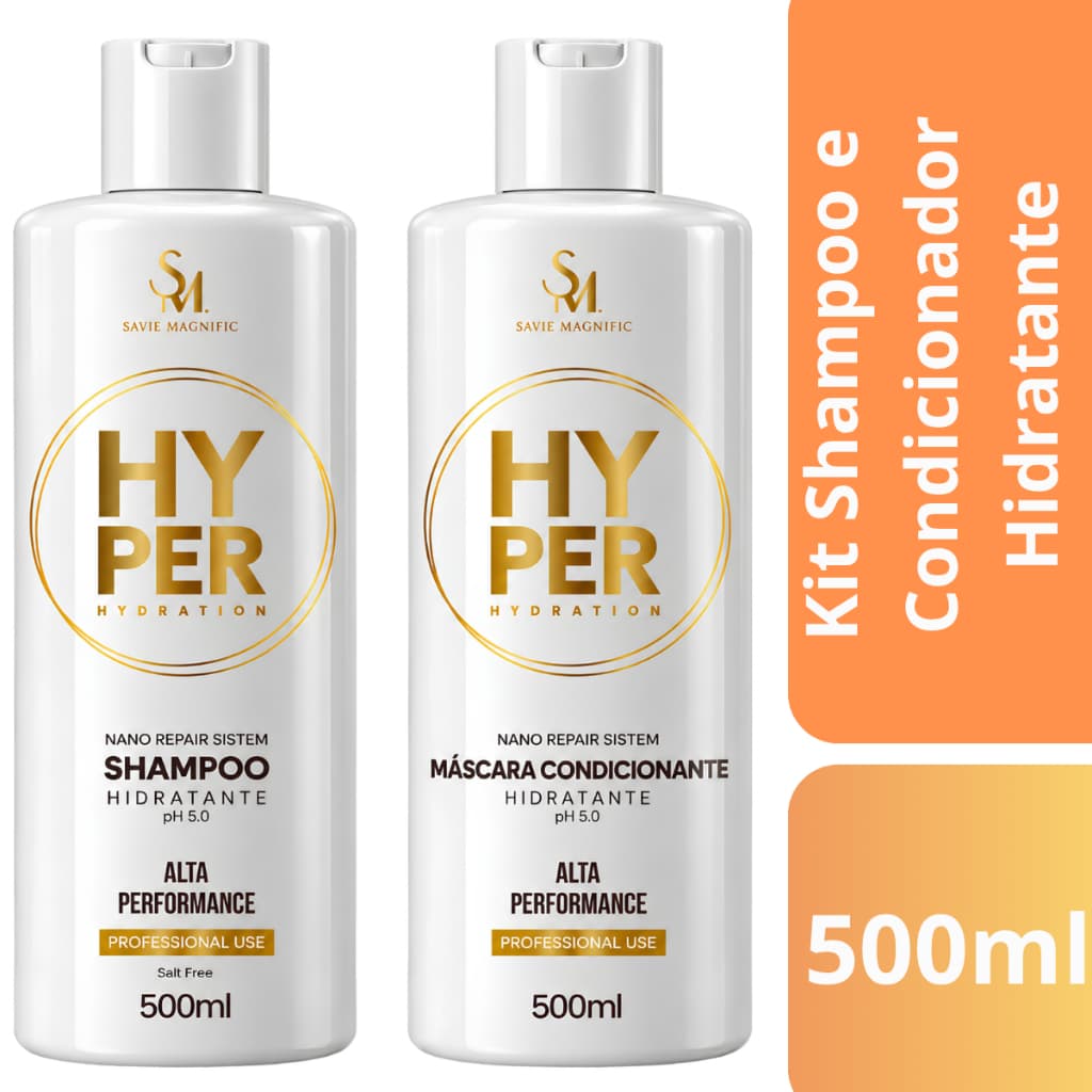 Shampoo Anti-ressecamento + Condicionador Hidratante 500ml