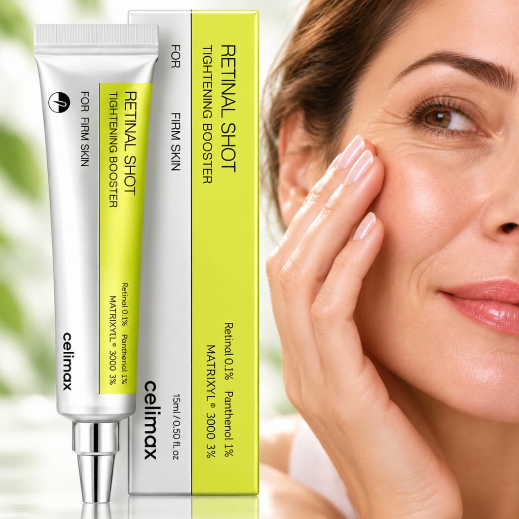 Celimax Retinal Shot Sérum Facial Reafirmante Coreano Anti-idade Rugas Linhas Finas Pele Madura 15ml