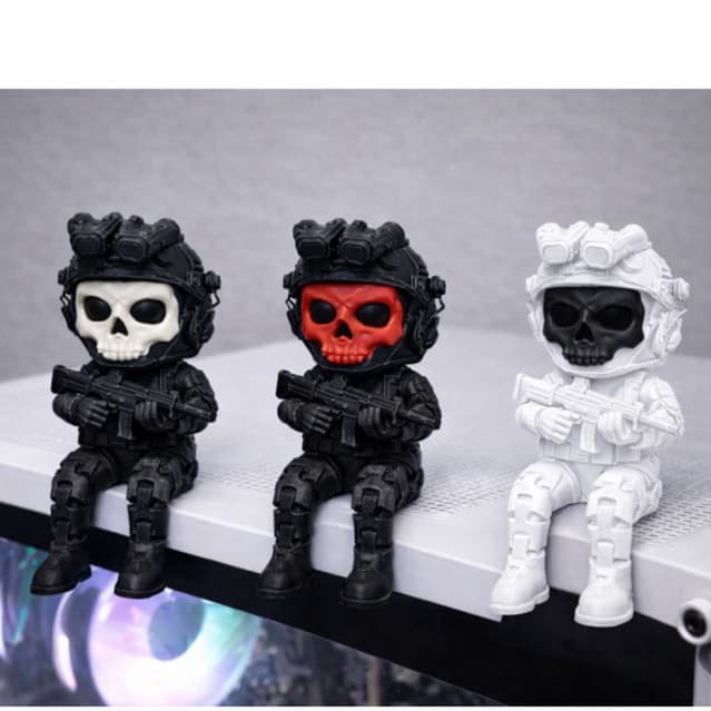 Ghost Call of Duty Boneco Articulado Flexível Miniatura Decoração Setup Gamer