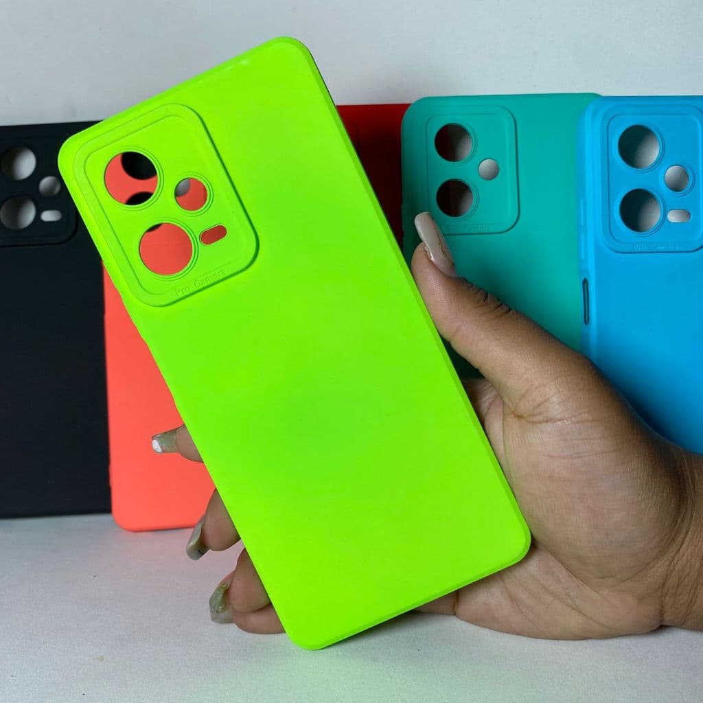 Capa Note 12 PRO 5G Borda Alta Redmi Capinha  Case Protetora Celular Silicone