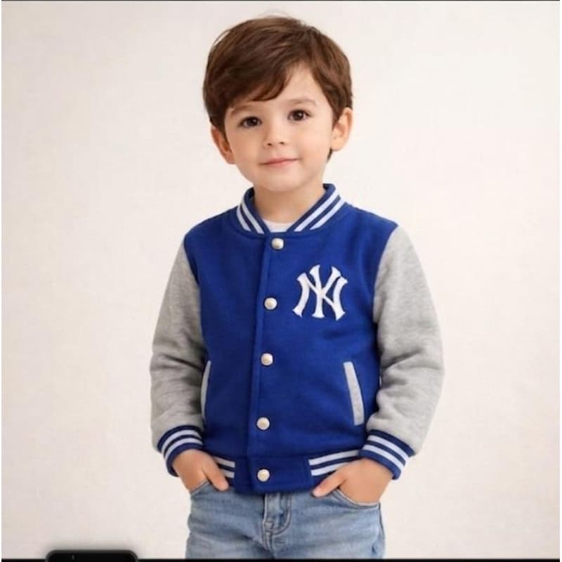 Jaqueta Infantil NY College Varsity | Casaco Infantil Masculino Feminino Inverno Quentinho