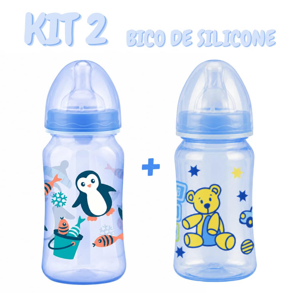 Super Kit 2 Mamadeiras Petita Premium Para Bebê