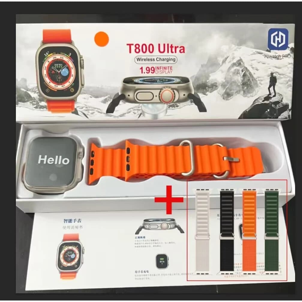 2026 Nova Série 8 Relógio Ultra3 MAX SmartWatch Esportivo Sem Fio À Prova D'água Ultra3  NFC