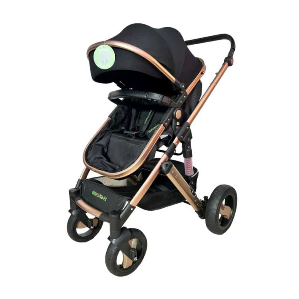 Carrinho De Bebê Europeu Pluma Kids Super Luxo com Amortecedor + Moisés Berço