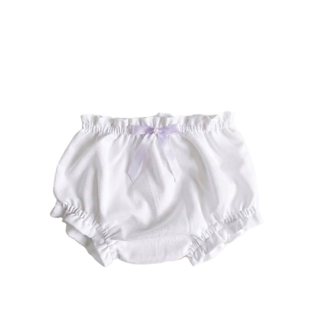 Calcinha Tapa Fralda Infantil Frufru Bebe Menina 100 % Algodão Macio Confortável Babado branco e variações Forro Duplo