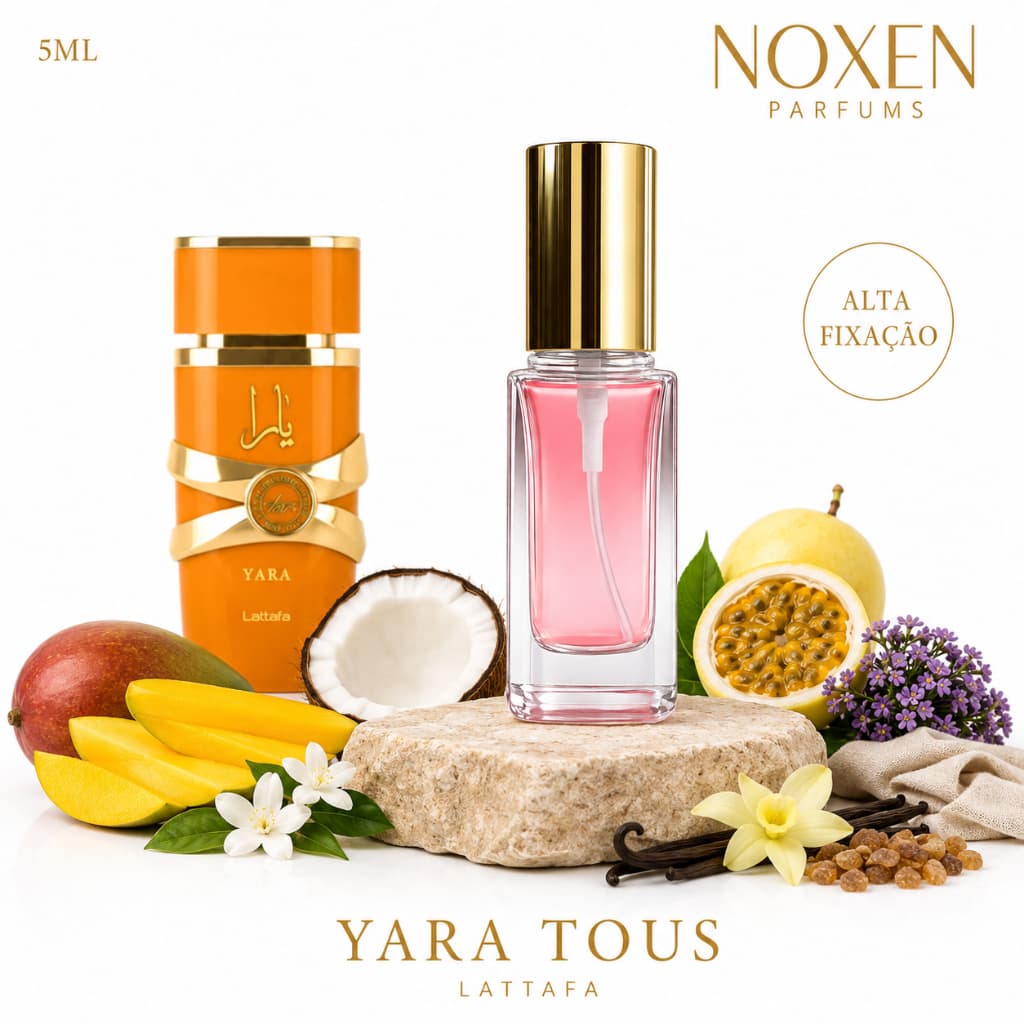 Perfume Feminino 5ml Premium Vidro Spray Yara Tous Tropical Doce Importado