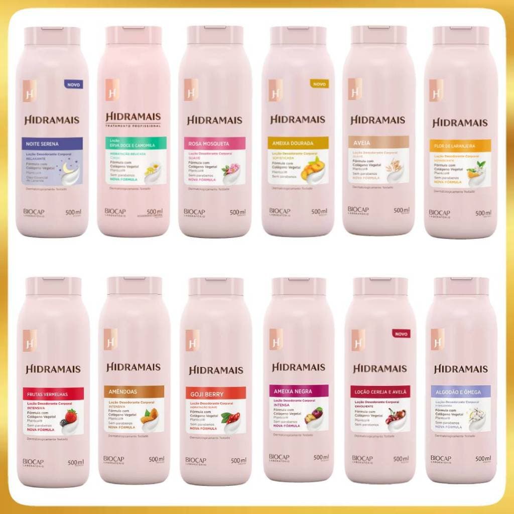 Hidratante Hidramais 500ml Várias Fragrâncias Hidratação Intensa
