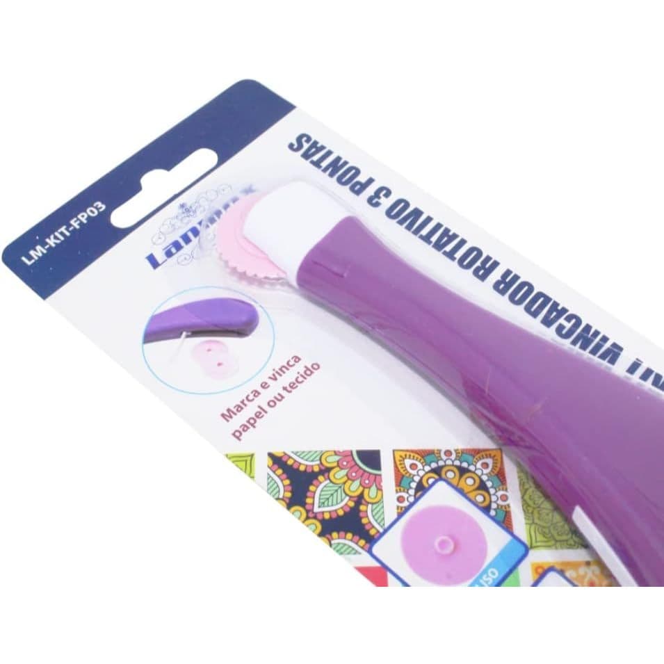 Vincador Rotativo Papel Tecidos 3 em 1 Patchwork Scrapbook