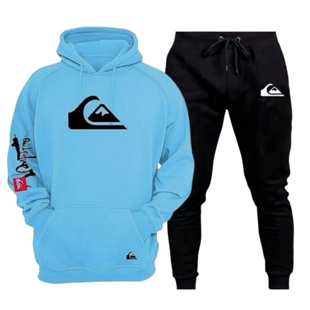 Conjunto Premium Quiksilver Moletom Canguru e Calça Jogger Estiloso