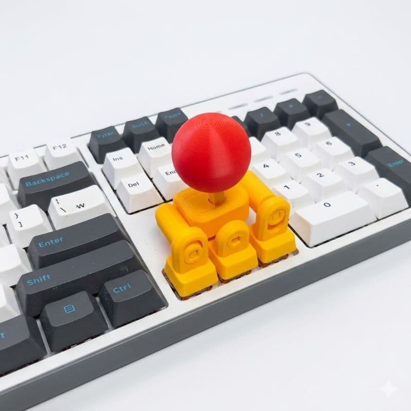 Joystick Keycap para Teclado Mecânico - Controle Analógico Gamer 3D Adaptador Joystick para Teclado Mecânico KeyboaStick