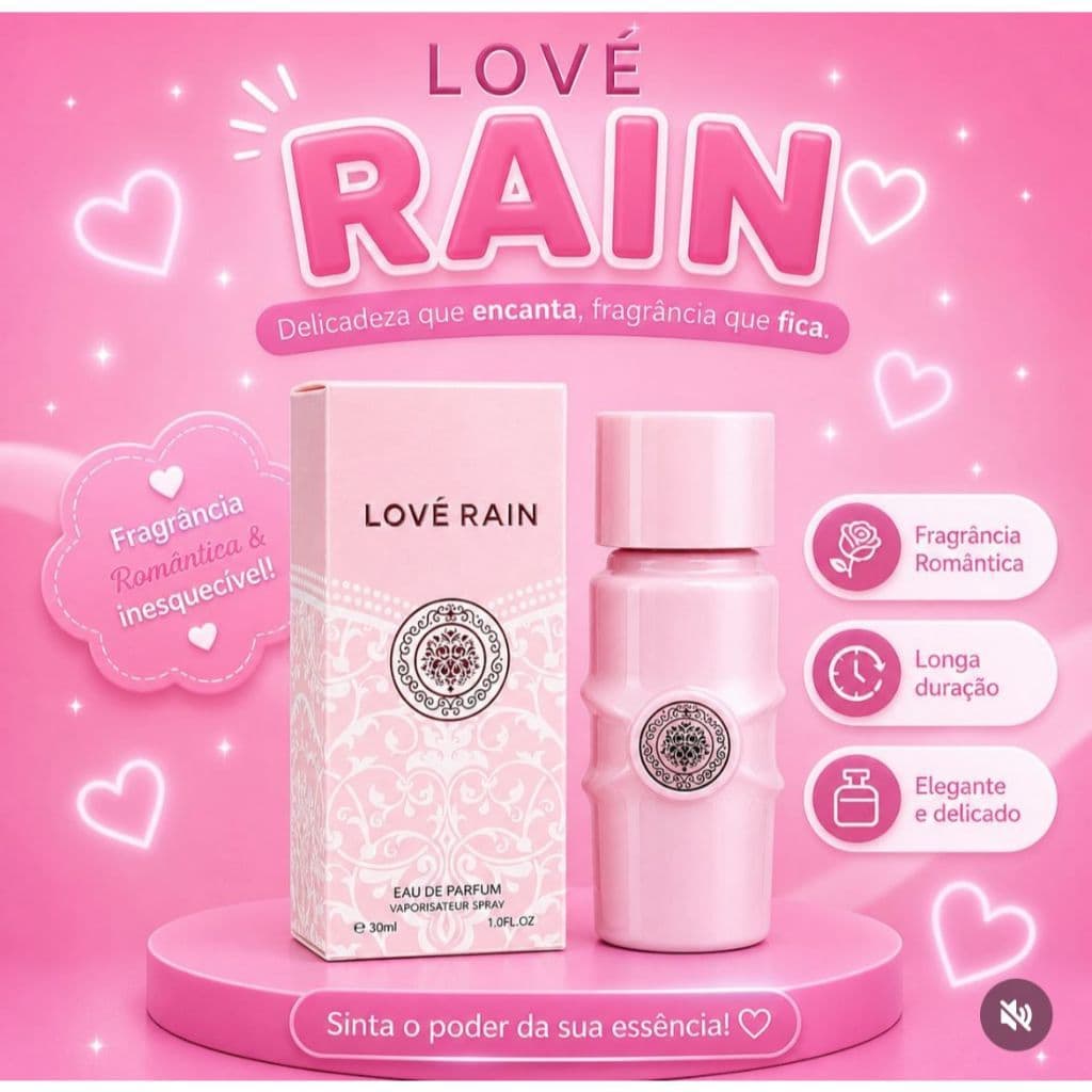 Perfume Importados Yara Feminino Love Rain LRP-6855 30ML