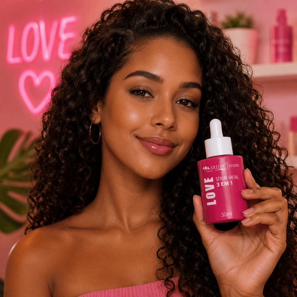 Sérum Facial Premium 3 em 1 Rosa Mosqueta + Vitamina C + Hialurônico
