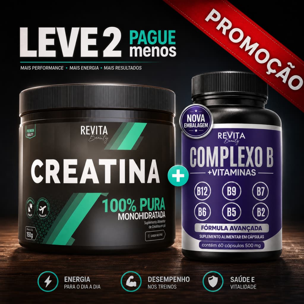 Creatina 100% Pura ou Vitamina B12 | kit Creatina Pura 150g + Vitamina B12 60 Caps - Envio Rápido