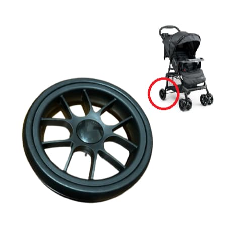 Roda Traseira Carrinho de Bebê Cosco Griffy Rodinha Pneu Trás