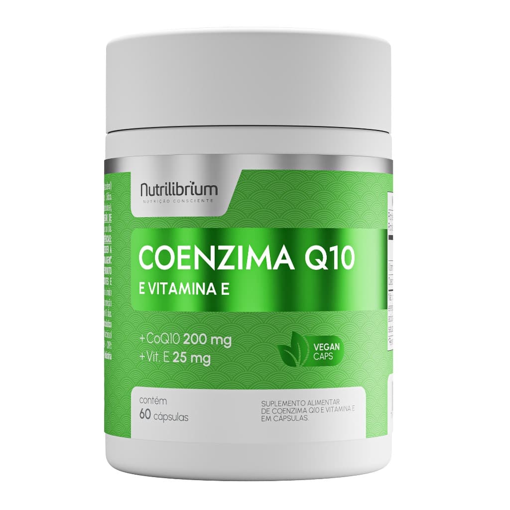 Coenzima Q10 Coq10 200mg Vitamina E Premium 60 Caps Nutrilibrium