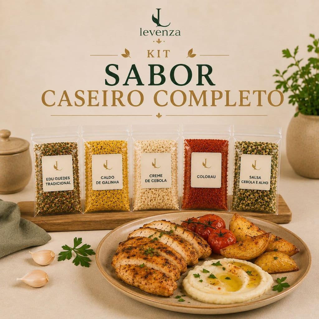 Kit Sabor Caseiro Completo 5x100g Temperos e Condimentos para o Dia a Dia