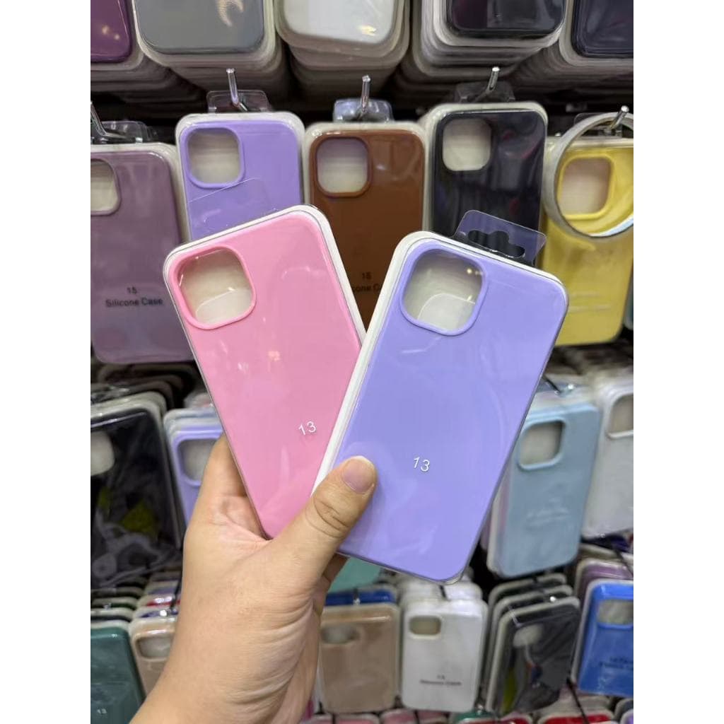 Capinha Silicone Aveludada Cor Rosa lilas Para IPhone 17\17promax/11/13/14/15/15Promax/16/16Promax