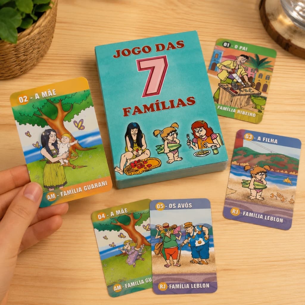 Jogo das Sete Famílias Divertido Dinâmico Ludens Spirit