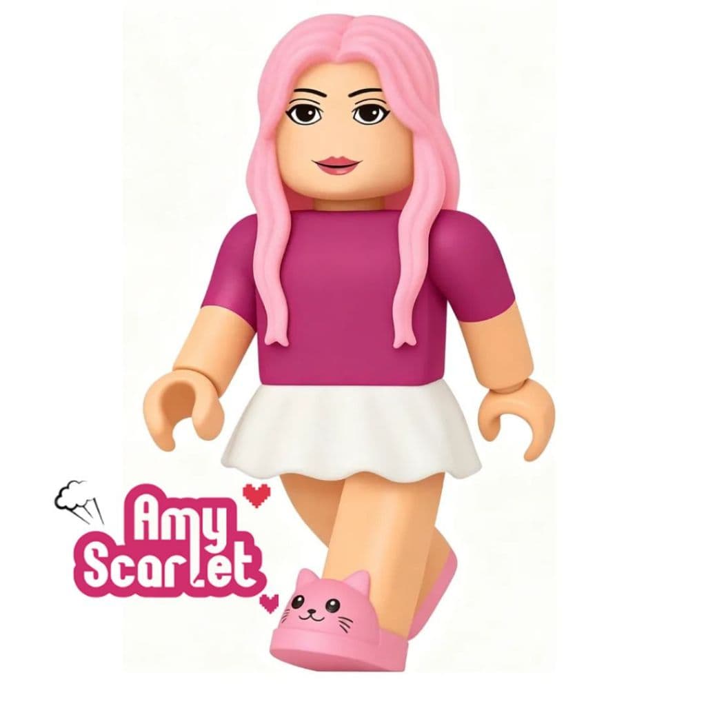 Boneca de Vinil Colecionável Roblox Articulado Amy Scarlet - Algazarra