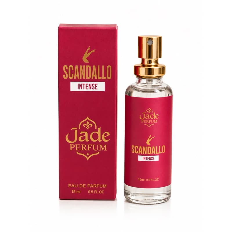 Perfume de Bolsa Jade Perfum Scandallo Intense Eau de Parfum 15ml – Perfume Feminino Mini Fragrância Importada