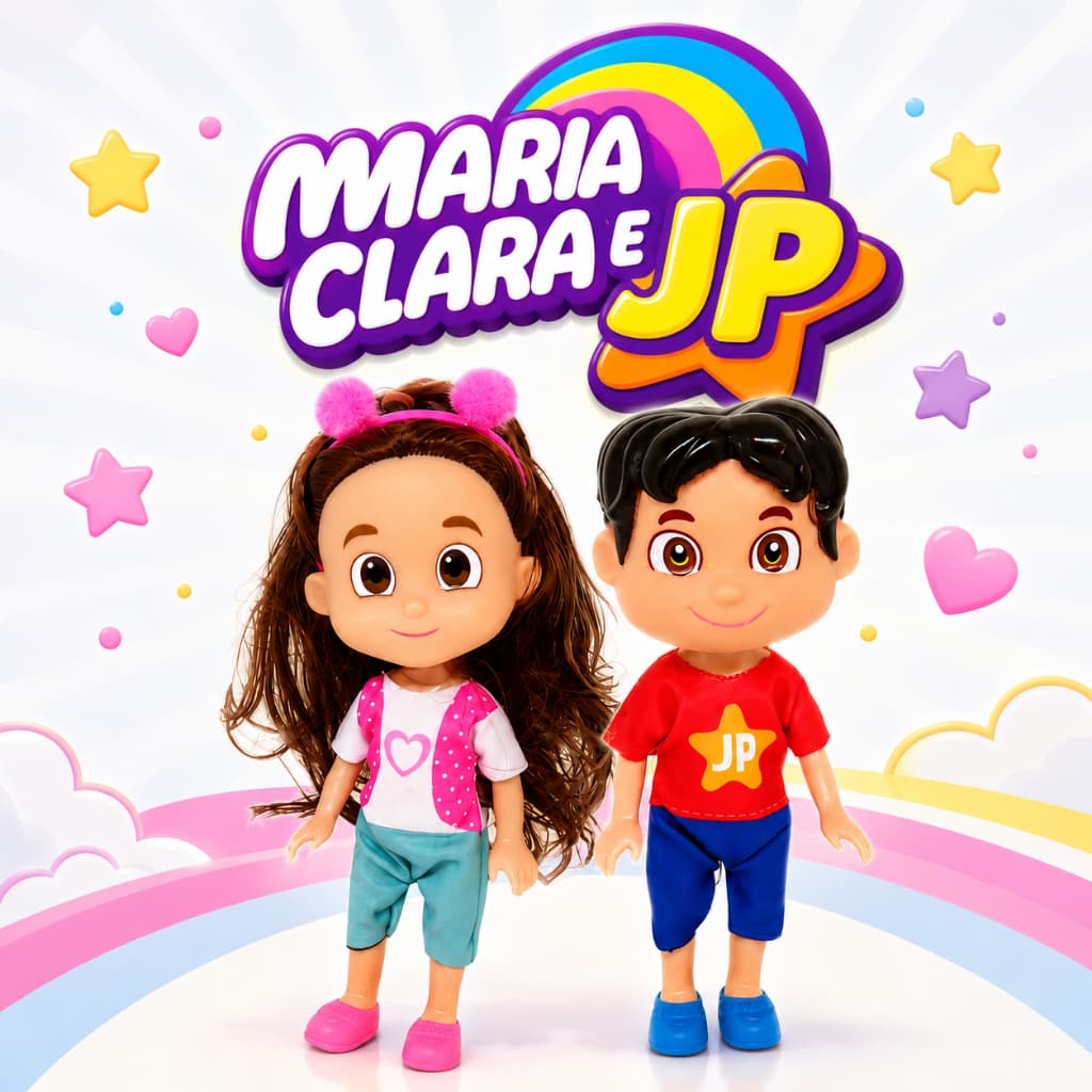 Boneca Maria Clara E JP Articulada Brinquedo Infantil Youtuber