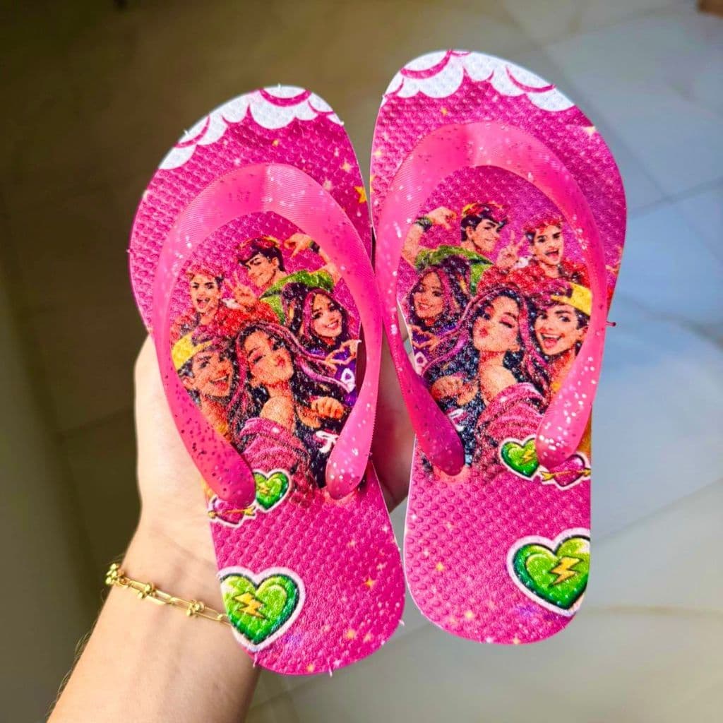 Chinelo Infantil Feminino 26 ao 32 - Desenho Animado Confortável Envio Imediato