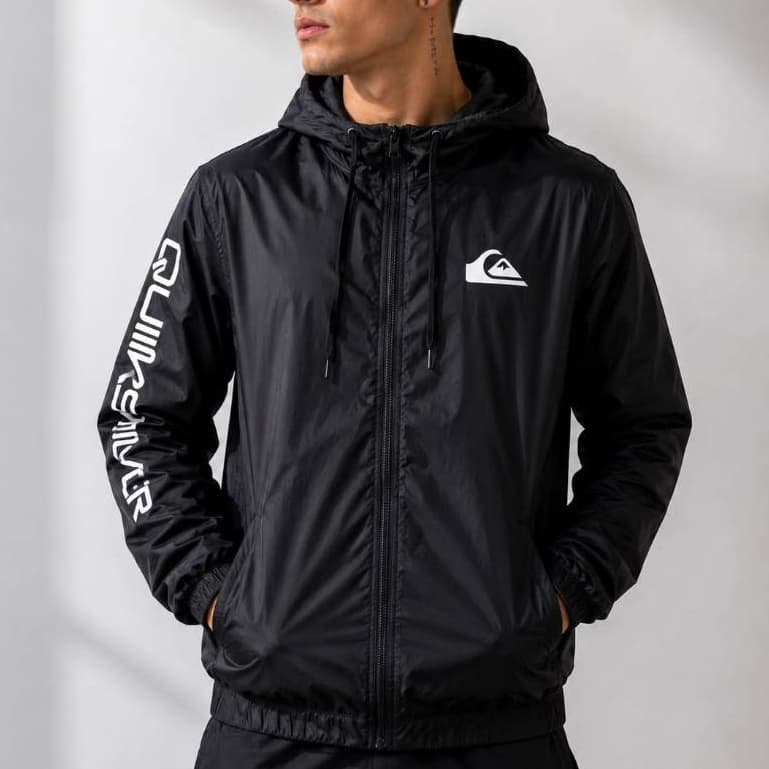 Blusa Jaqueta Corta Vento Masculina Esportiva Corrida Atletica Impermeável Leve Capuz Streetwear Chega Rapido
