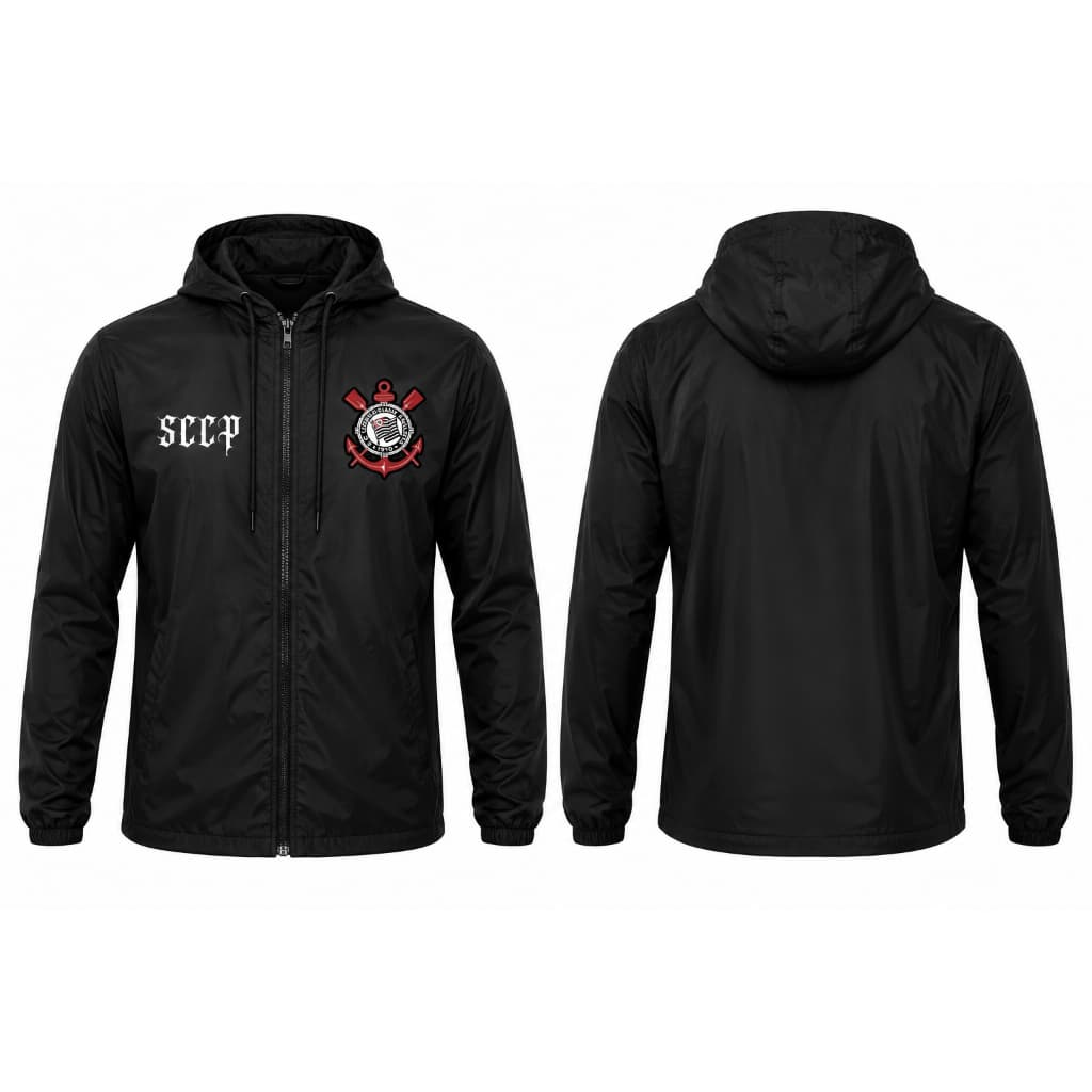 Jaqueta Corta Vento Feminina Masculina Corinthian Tactel Impermeável Leve Academia Corrida Treino Casaco Windbreake