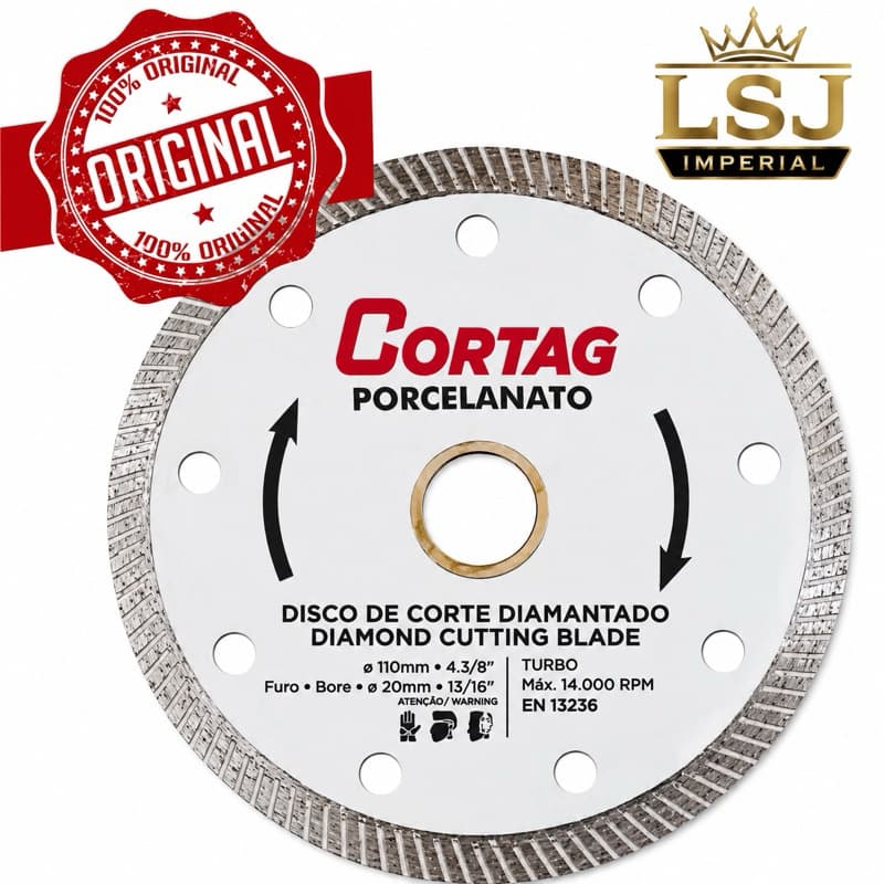 Disco de Corte Diamantado, Porcelanato Turbo
