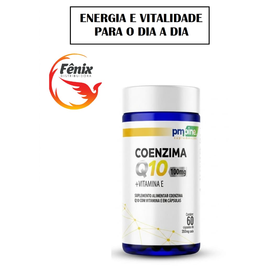 Coenzima Q10 com Vitaminas - Suplemento Alimentar - Saúde Cardiovascular e Resistência Física 60 Cáp