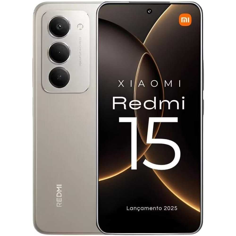 Smartphone Xiaomi Redmi 15 256gb / 128gb Versão Global Original Envio Imediato (PELÍCULA CORTESIA)PRETO